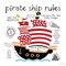 Pirate Ship Rules Poster Print by Stephanie Marrott - Item # VARPDXSM1602060